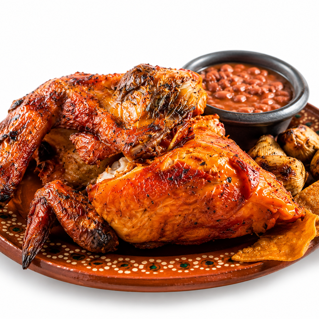 Medio Pollo Asado con Complementos